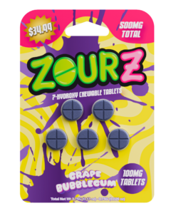 ZOURZ HYDROXY GRAPE BUBBLEGUM